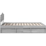  Konstrukcija postelje z vzglavjem Siva Sonoma 120 x 200 cm, (5000102366) | Shoptok.si