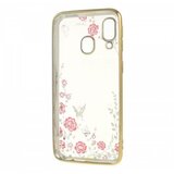 Nillkin Silikonski ovitek z rožicami za Samsung Galaxy S20 Ultra G988 - zlat | Shoptok.si