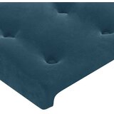 Krevet box spring s madracem LED tamnoplavi 90x190 cm baršun | shoptok.hr