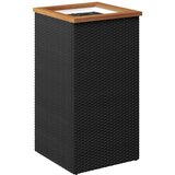  Sadilica crna 40 x 40 x 80 cm od poliratana | shoptok.hr