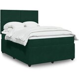  Krevet s oprugama i madracem tamnozeleni 140x190 cm baršunasti | shoptok.hr