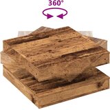  Klub stolić rotirajući za 360 stupnjeva od starog drva 70x70x34,5 cm | shoptok.hr