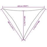 vidaXL Jedro protiv sunca svjetlosivo 3x3x4 24m 100% poliestera Oxford | shoptok.hr