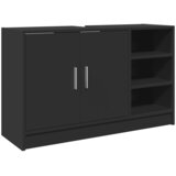 Ormarić za umivaonik crni 90 x 29 x 55 cm konstruirano drvo | shoptok.hr