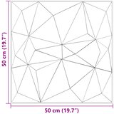  Zidne panele 12 pcs Dijamant beton 50 x 50 cm XPS pjena | shoptok.hr