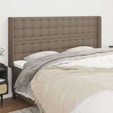 Uzglavlje s ušima smeđesivo 203x16x118/128 cm od tkanine | shoptok.hr