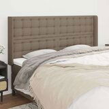  Vzglavje z ušesi taupe 203x16x118/128 cm blago, (20932194) | Shoptok.si