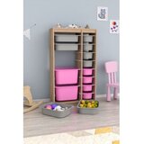 Hanah home višenamenska polica montana xs 2D4N8U sonomo grey pink | ePonuda.com