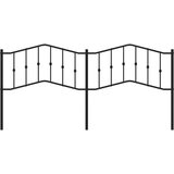  Metalno uzglavlje crno 200 cm | shoptok.hr