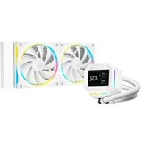 DeepCool Komplet za tekočinsko hlajenje AIO Liquid Cooler LM240 WH, 240mm, LCD, ARGB, bel | Shoptok.si