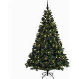  Umjetno božićno drvce s kuglicama 180 cm 300 LED lampica Slike