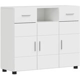  Drveni ormar s ladicama Visoki sjaj bijela 88,5 x 30,5 x 73 cm | shoptok.hr