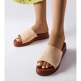  Beige sandals with openwork upper Idabel | shoptok.hr
