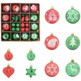  Set Božićnih Ukrasnih Kuglica 40 pcs Crvena i zelena Plastika | shoptok.hr