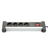 Digitus DA-70614 razdelilna letev s stikalom aluminij\, aluminijasto srebrna\, črna\, srebrna vtičnica 1 kos, (20457424) | Shoptok.si