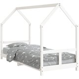Maison Chic Otroški posteljni okvir - Otroški ležaj bel 80x200 cm trdna borovina-J2725, (21794292) Cene