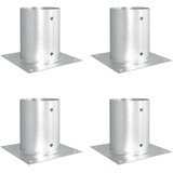  Okrugli sidrište u zemlji 4 pcs Srebrna 18 x 18 x 15 cm Metal | Eponuda.ba