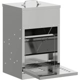 Feeder s nogom za piliće Srebrno 25 x 42 x 40 cm Cinkani čelik | Eponuda.ba