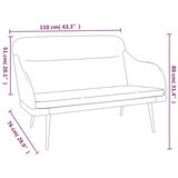 vidaXL Klop temno zelena 110x76x80 cm žamet | Shoptok.si