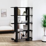 The Living Store Knjižna omara/pregrada črna 100x30x160 cm - Knjižna Omara, (21431424) Cene