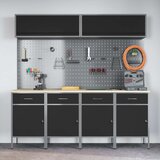 Set radnih ormarića s ladicama s pohranom 10 pcs Crna | shoptok.hr