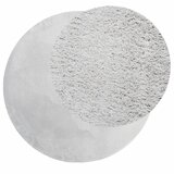  Tepih HUARTE kratkih vlakana mekani i perivi sivi Ø 80 cm | Eponuda.com