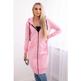Kesi D8m Long Insulated Hooded Sweatshirt - Light Pink | ePonuda.com