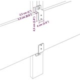  Uzglavlje Tamno siva 144 cm Kordura tekstil - Tamno siva 140 cm Nizak uzglavlju | shoptok.hr
