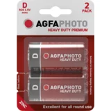 Zinc baterije APFD, D B2, 1.5V, Blister 2 komada