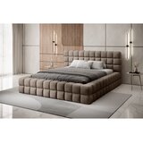 ELTAP Svjetlo smeđi tapecirani bračni krevet s prostorom za odlaganje s podnicom 180x200 cm Dizzle – | shoptok.hr
