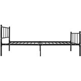  Posteljni okvir črn kovinski 90x200 cm, (20606249) | Shoptok.si