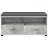  Klupa za hodnik s jastukom Betonski sivi 100 x 38 x 46 cm | shoptok.hr