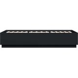  Okvir za krevet s LED svjetlima crni 100 x 200 cm drveni | shoptok.hr