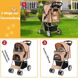  Pasji kolica do 15 kg ( 81 x 45 x 101 cm ) bež | shoptok.hr
