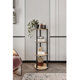Hanah home Polica za knjige Bookcase 4 Floors Round Hrast | ePonuda.com