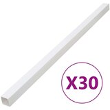 vidaXL Kanalice za kabele 40 x 40 mm 30 m PVC | shoptok.hr