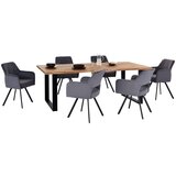 James Wood Jedilna Miza Wood, Hrast, Masivno, 220x100 | Shoptok.si