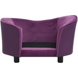 SOFA za pse bordo 69 x 49 x 40 cm od pliša i umjetne kože | shoptok.hr