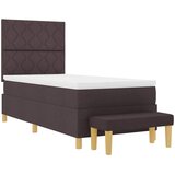  s opruga kutije Tamno smeđa 200 x 100 cm tkanina | shoptok.hr