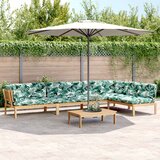  5-dijelna set vrtnih sofa od paleta s jastucima od drva bagrema | shoptok.hr