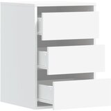  Kutna komoda s ladicama bijela 40x41x58 cm konstruirano drvo | shoptok.hr