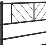  Kovinsko posteljno vzglavje črno 193 cm, (20952638) | Shoptok.si