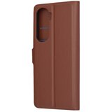 Techsuit Leather Folio preklopna wallet maska za Honor 90 Lite – smeđa | shoptok.hr