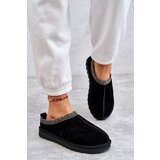 Boto Suede Women's Slippers With Fur Black Buffie | ePonuda.com