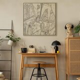  Slika - Frida Kahlo – Frida and Her Contemporaries 60x60 U prirodnom drvenom okviru | shoptok.hr