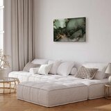  Slika - Green watercolour - abstraction inspired by the structure of marble 120x80 Standard | shoptok.hr