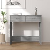 vidaXL Pisalna miza siva sonoma 80x40x75 cm konstruiran les Cene