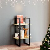 The Living Store Knjižna omara 2-nadstropna 40x30x70 cm trdna borovina - Knjižna Omara, (21431346) Cene