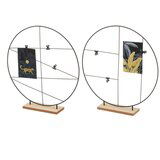 Unimasa Set od 2 crna metalna stalka za fotografije | shoptok.hr