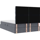  Krevet s prostorom za pohranu s LED-om Tamno siva 140 x 200 cm | shoptok.hr